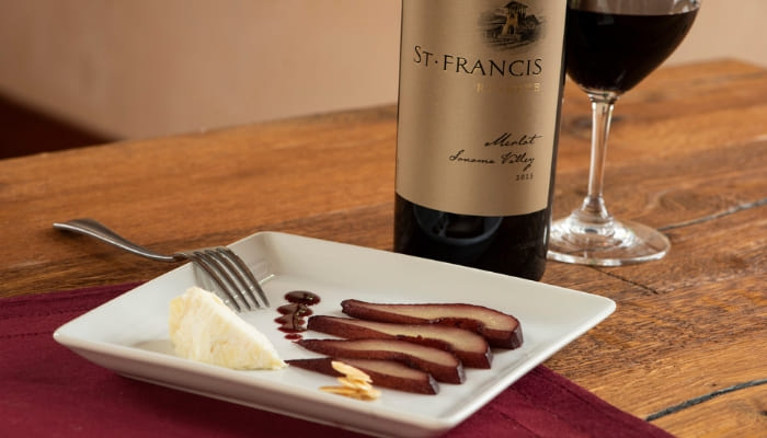 Reserve Merlot from St. Francis Winery & Vineyards With Food
