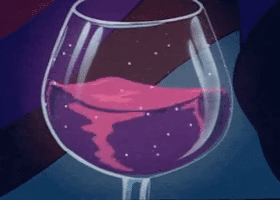 Red wine in a glass - gif