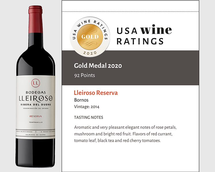 Lleiroso Reserva 2014 shelf talker