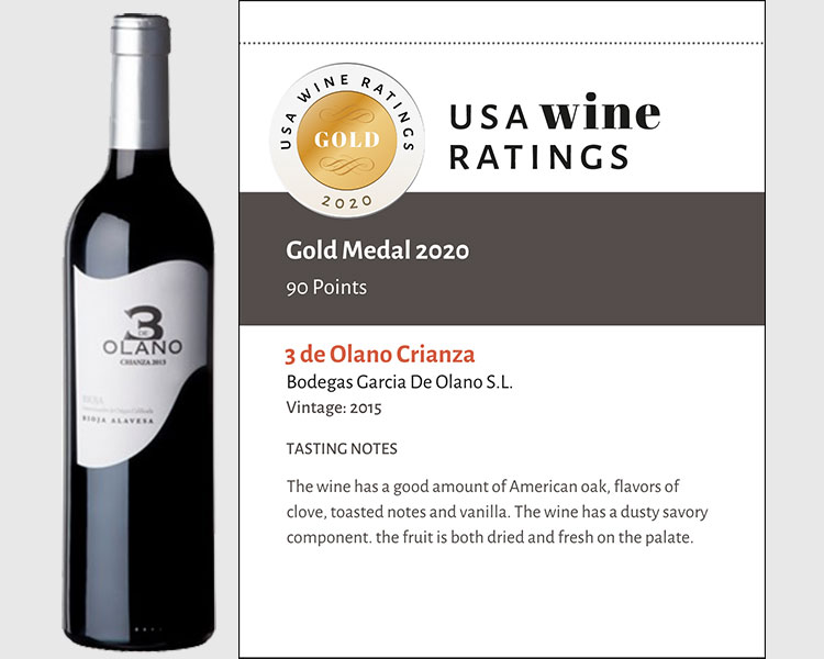 3 de Olano Crianza 2015 Shelf Talker