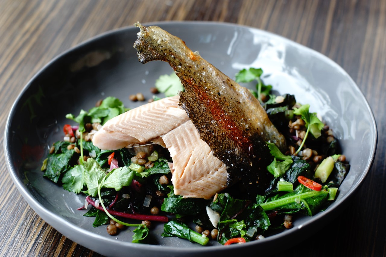 Asian Stir fry with Rainbow Trout