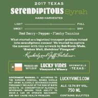 Logo for: Lucky Vines Vineyard & Winery Shiraz