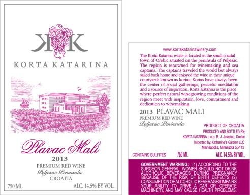 Logo for: Korta Katarina Plavac mali 