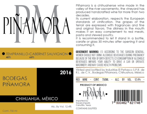 Logo for: Piñamora Temp/ Cab Blend