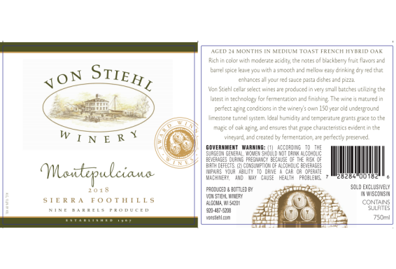 Logo for: Von Stiehl Winery Montepulciano
