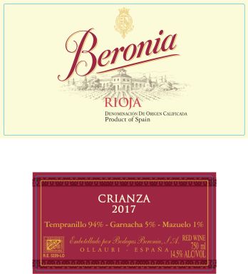 Logo for: Beronia Crianza