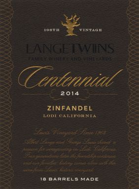 Logo for: LangeTwins Family Winery and Vineyards Centennial Zinfandel