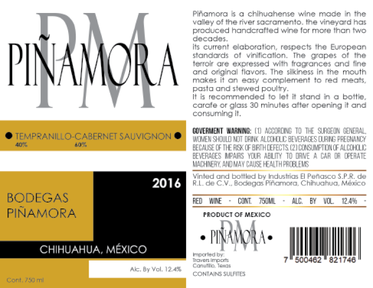 Photo for: Piñamora Temp/ Cab Blend