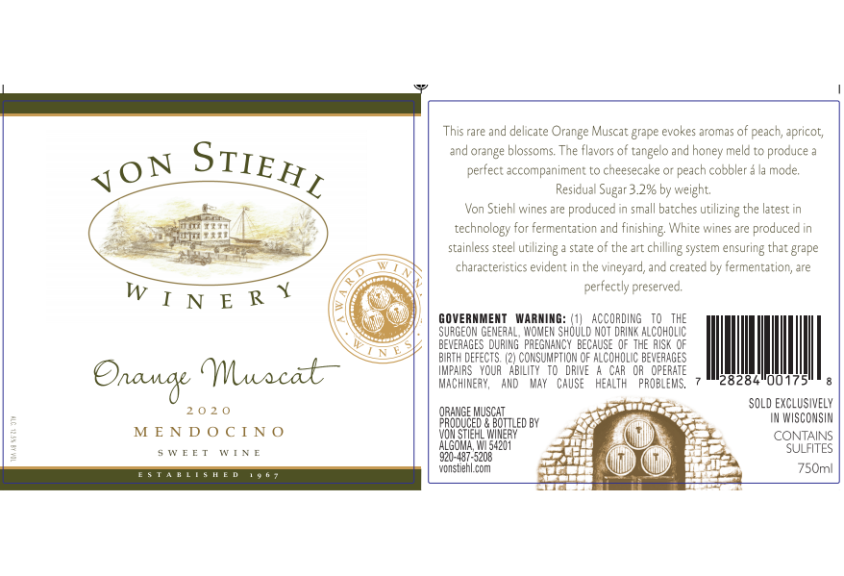 Photo for: Von Stiehl Winery Orange Muscat