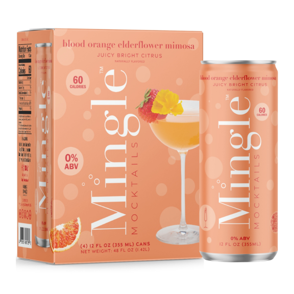 Photo for: Mingle Mocktails Blood Orange Elderflower Mimosa  