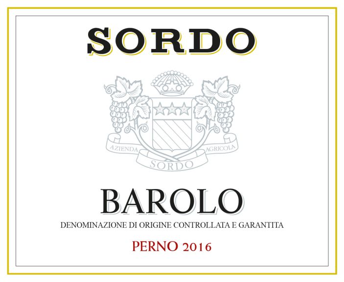 Photo for: Sordo Barolo DOCG Perno 2016