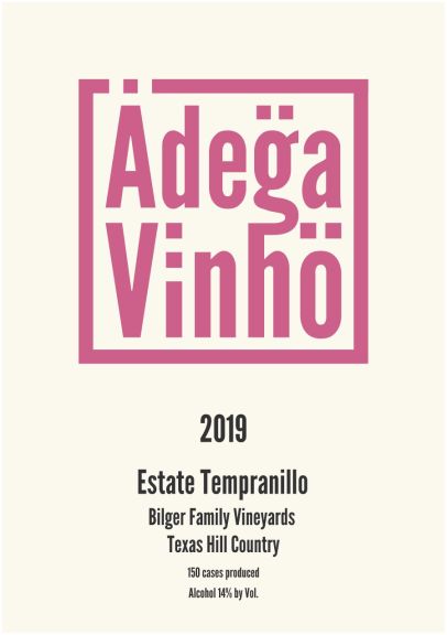 Photo for: Adega Vinho Estate Tempranillo 2019