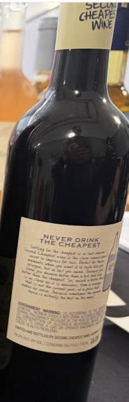 Photo for: Second Cheapest Wine Syrah